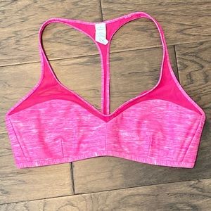 Size 8 Lululemon Pink/White Water: Salty Swim Top